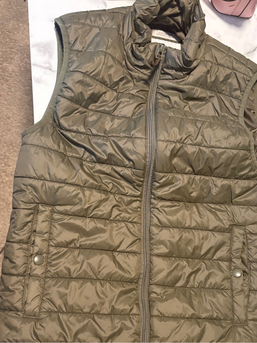 Goodfellow & Co Olive Green Quilted Vest